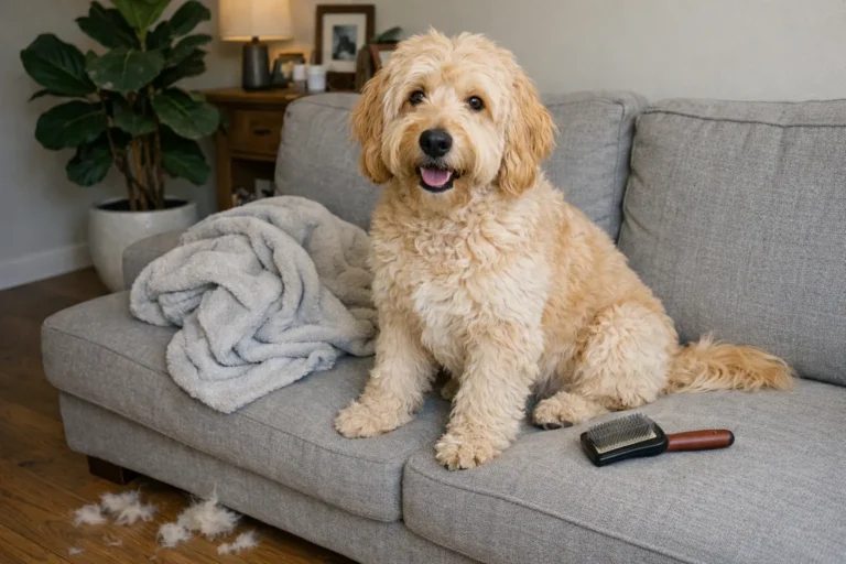 Голдендудль на дивані