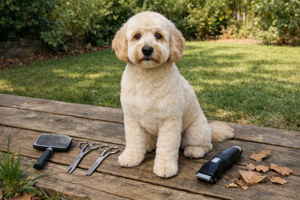 Голдендудль після стрижки