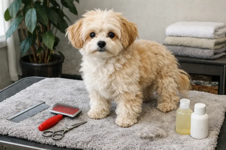 Мальтіпу з чистою розчесаною шерстю